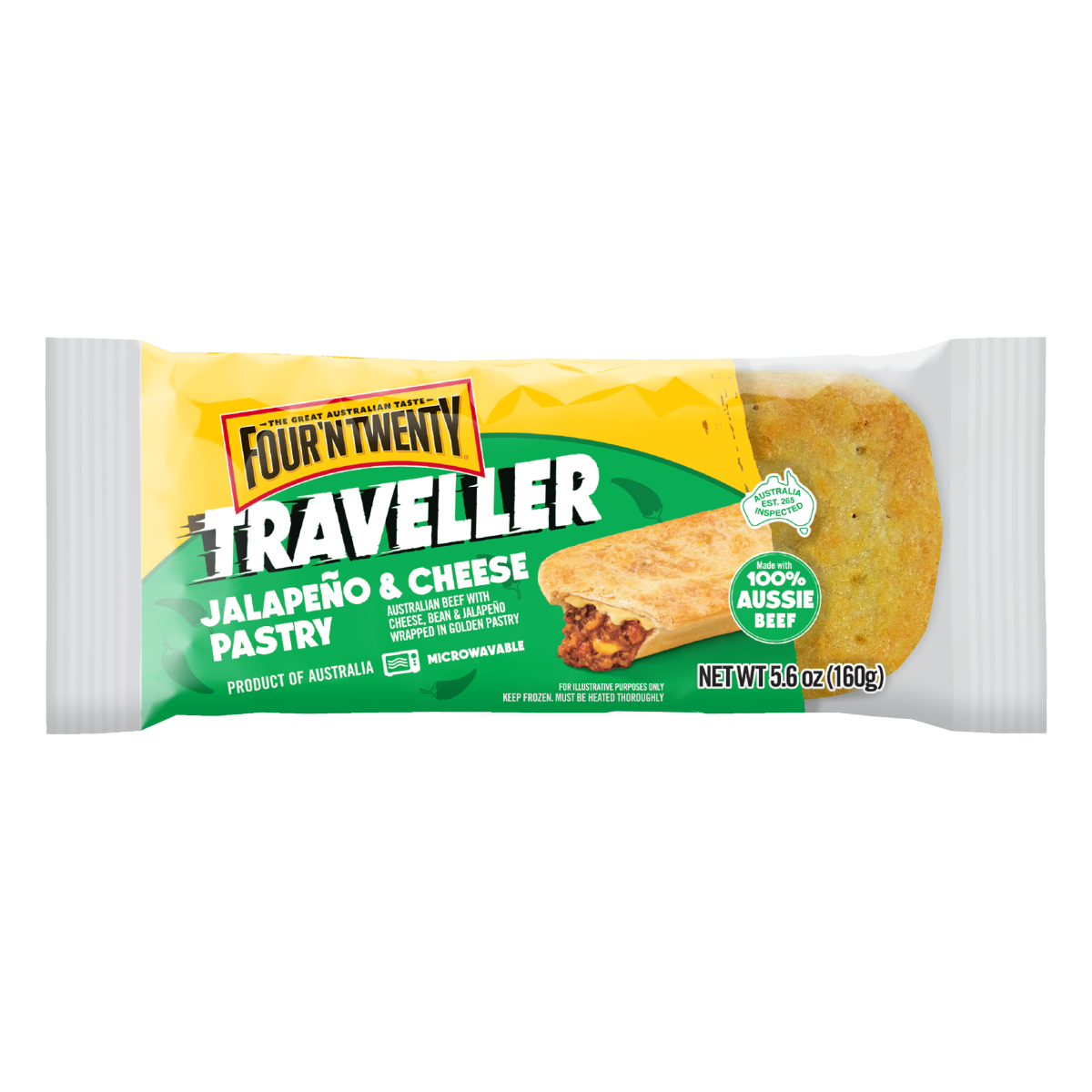 Four’N Twenty Traveller Beef, Cheese, Bean & Jalapeño Pastry